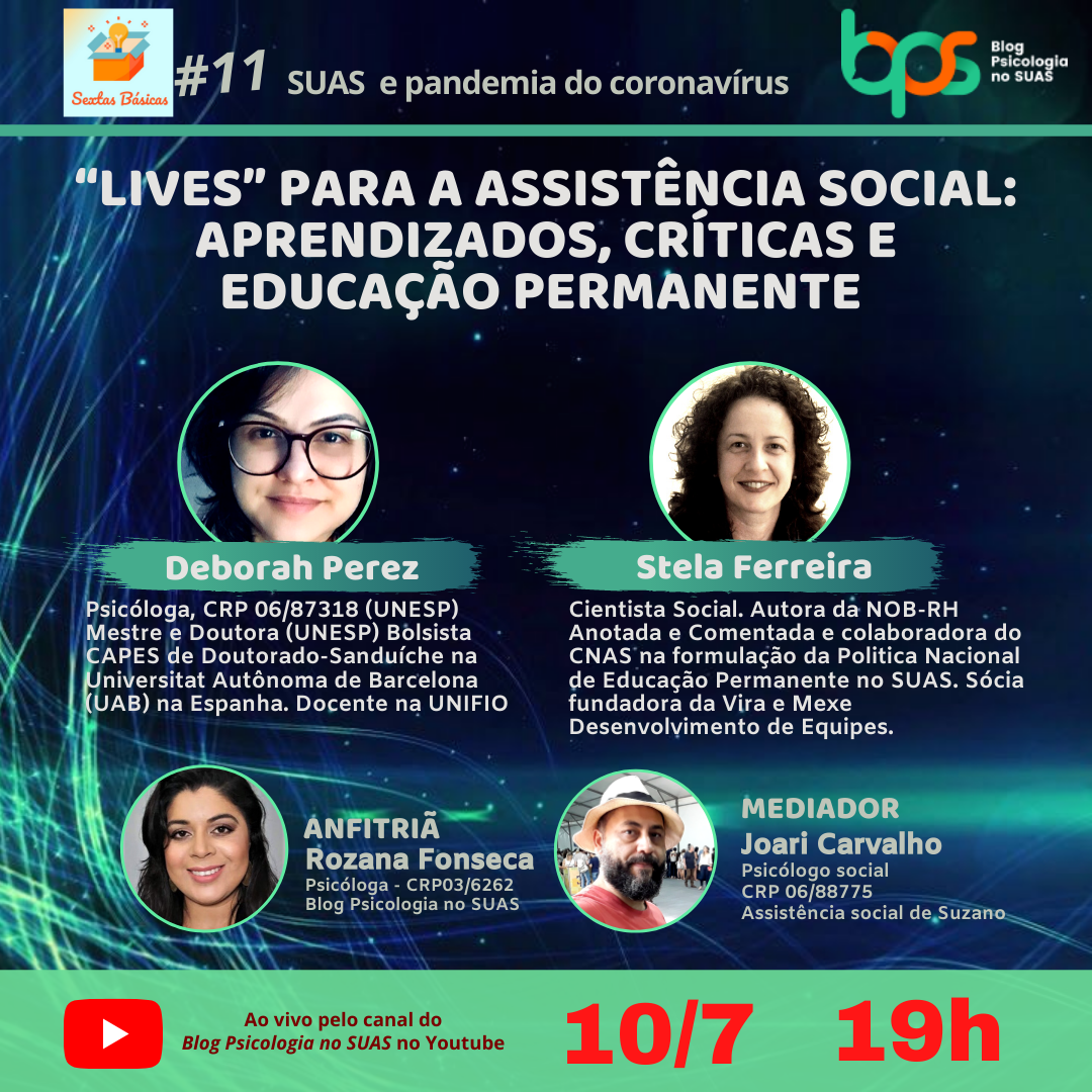 “Lives” para a assistência social: aprendizados, críticas e educação permanente